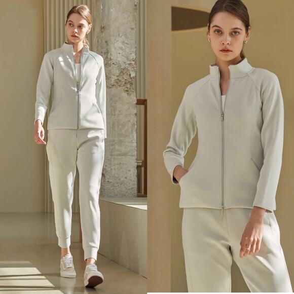 Andar Tencel Modal Zip Up Sporty Jacket - Picture 1 of 8